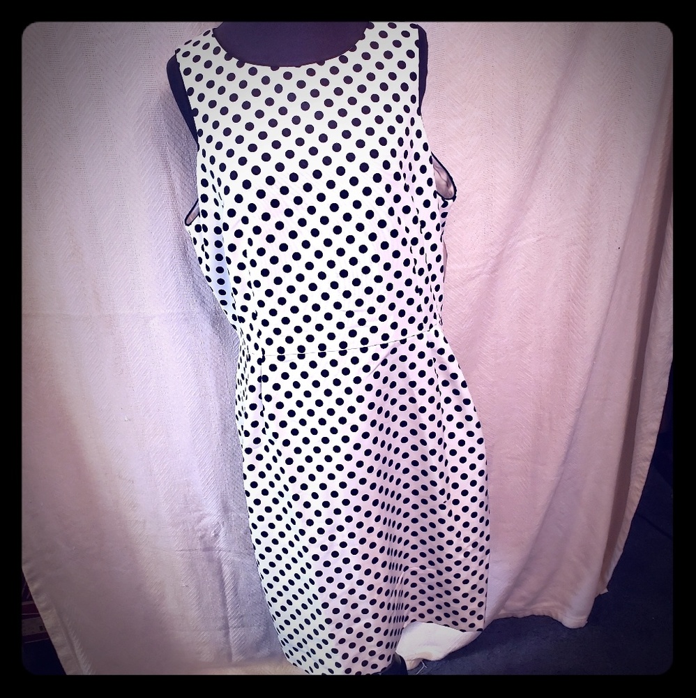 Donna Morgan Polka Dot Dress Size 16